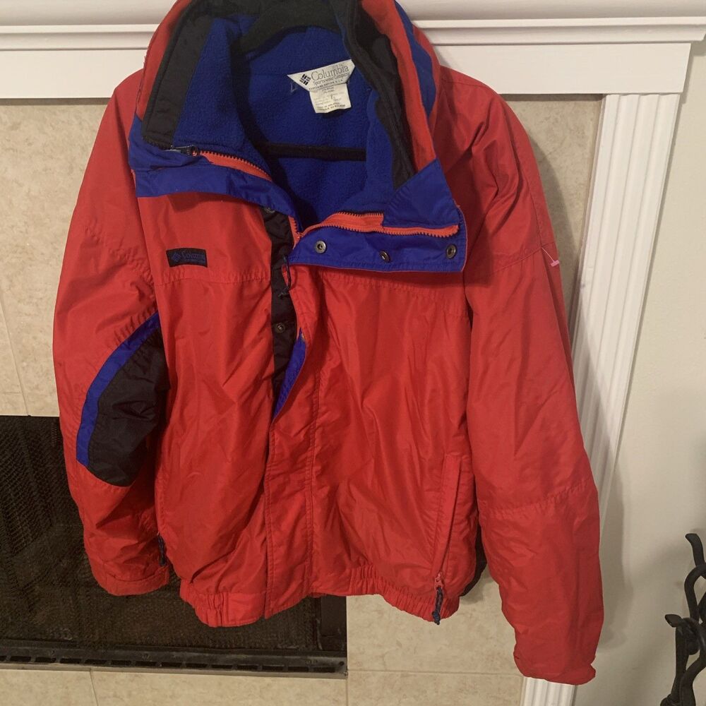 Columbia 90S Bugaboo Nylon Jacket L Short Length Men Rare 2 in 1 Model Limited